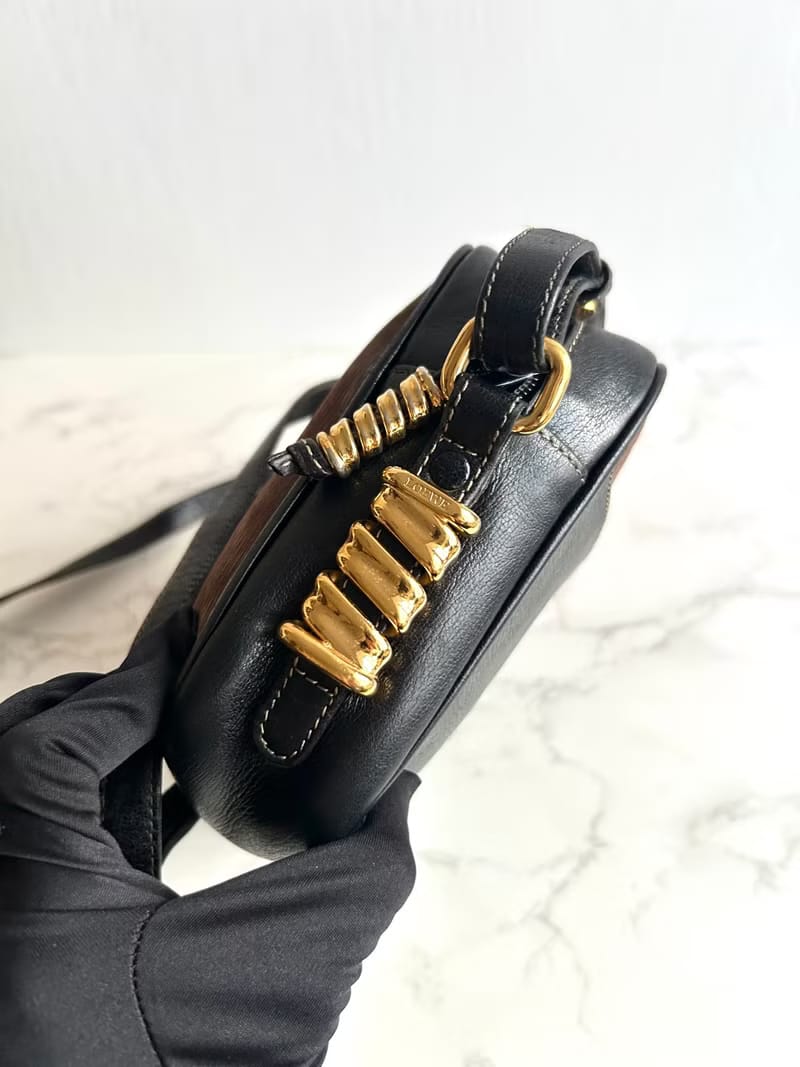 Loewe蛇骨古董相機包/側背包/斜背包/單肩包