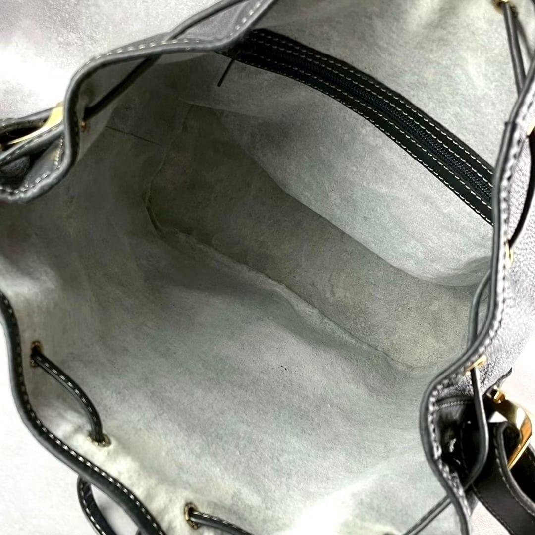 Loewe 黑金雕刻水桶包/單肩包/斜背包/側背包