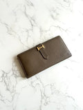 Hermes Brown Gold Leather Bearn Long Wallet/Wallet