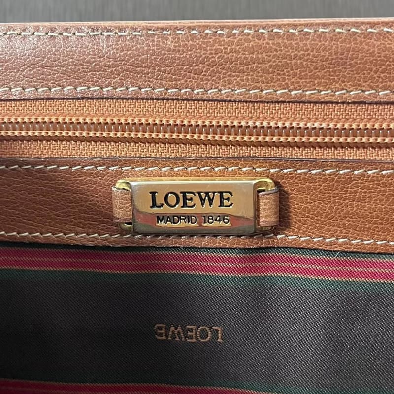 Loewe Velazquez Gold Serpent Bone Patchwork Vertical Two-Way Kelly/Shoulder Bag/Crossbody Bag