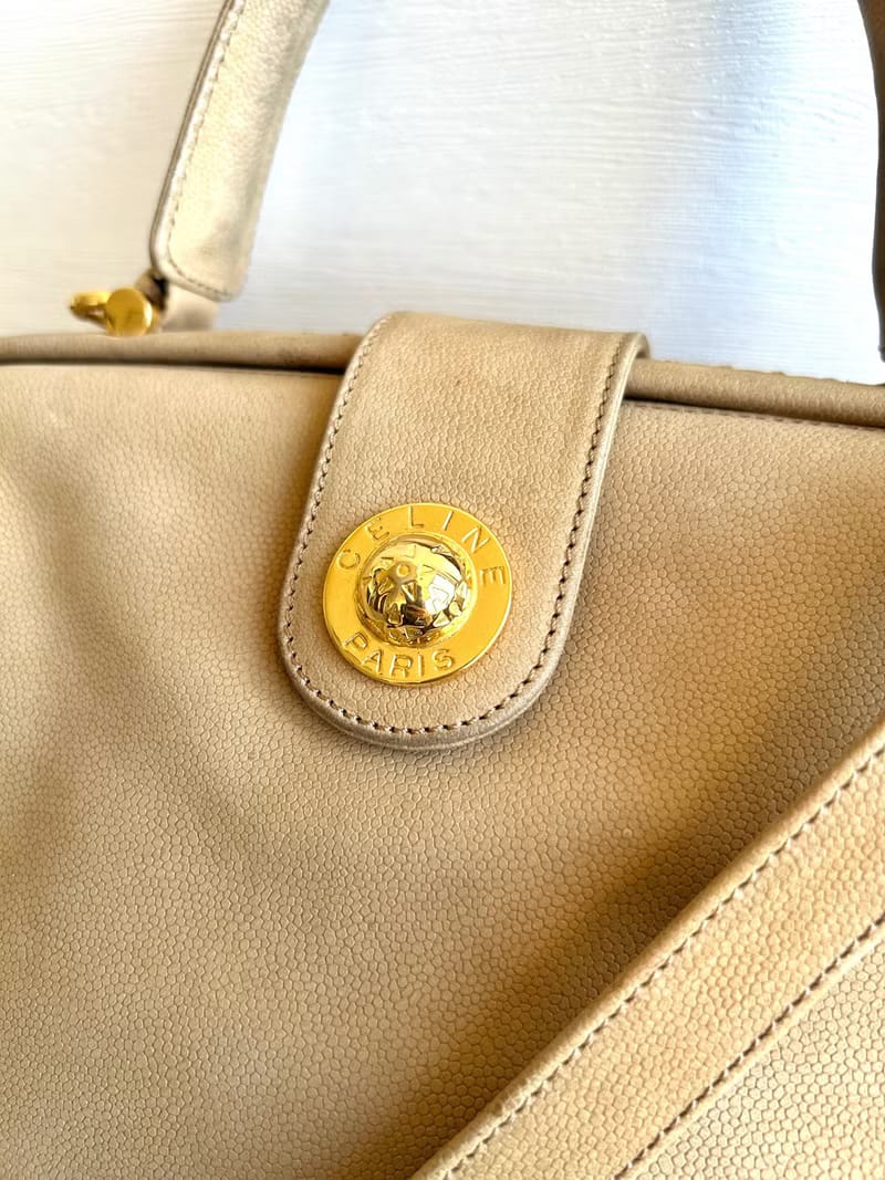 Celine 星球米色醫生包/斜背包/單肩包/側背包