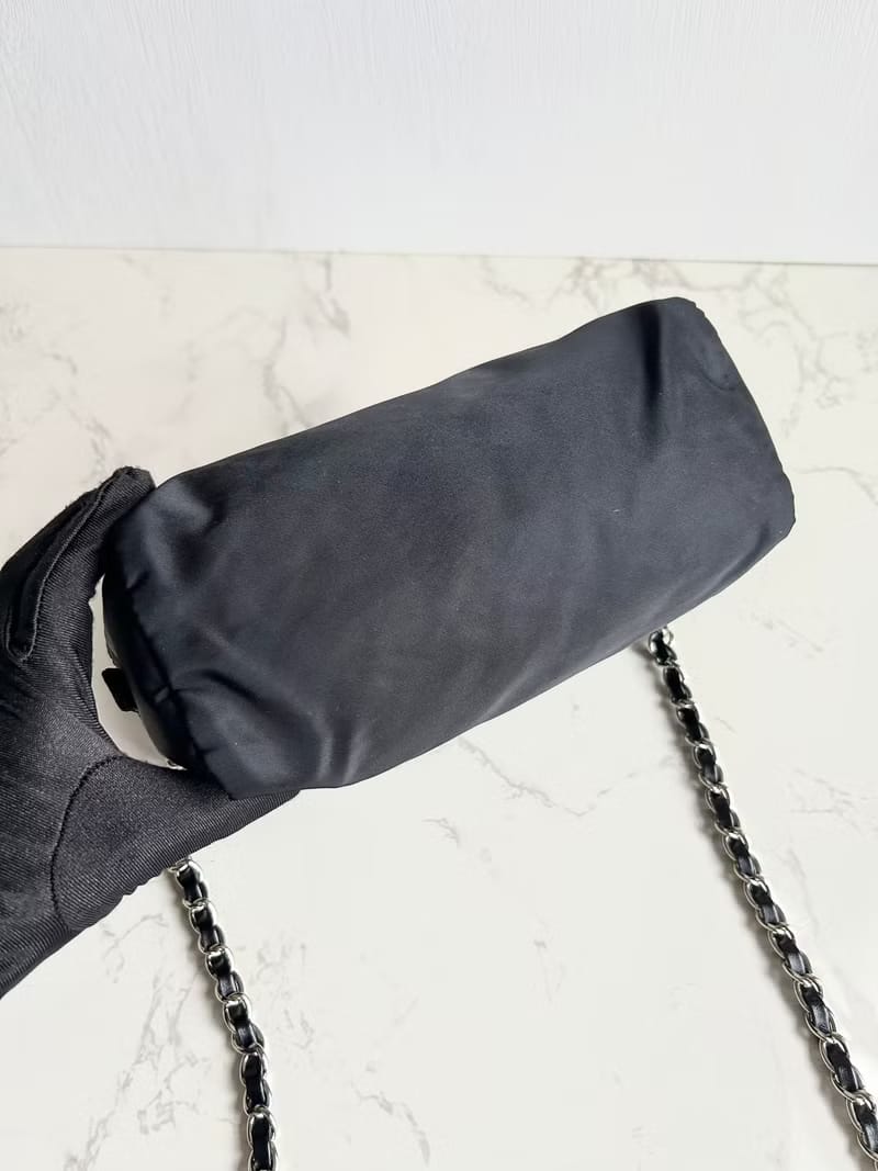 Prada black classic shoulder bag side backpack vintage bag crossbody bag