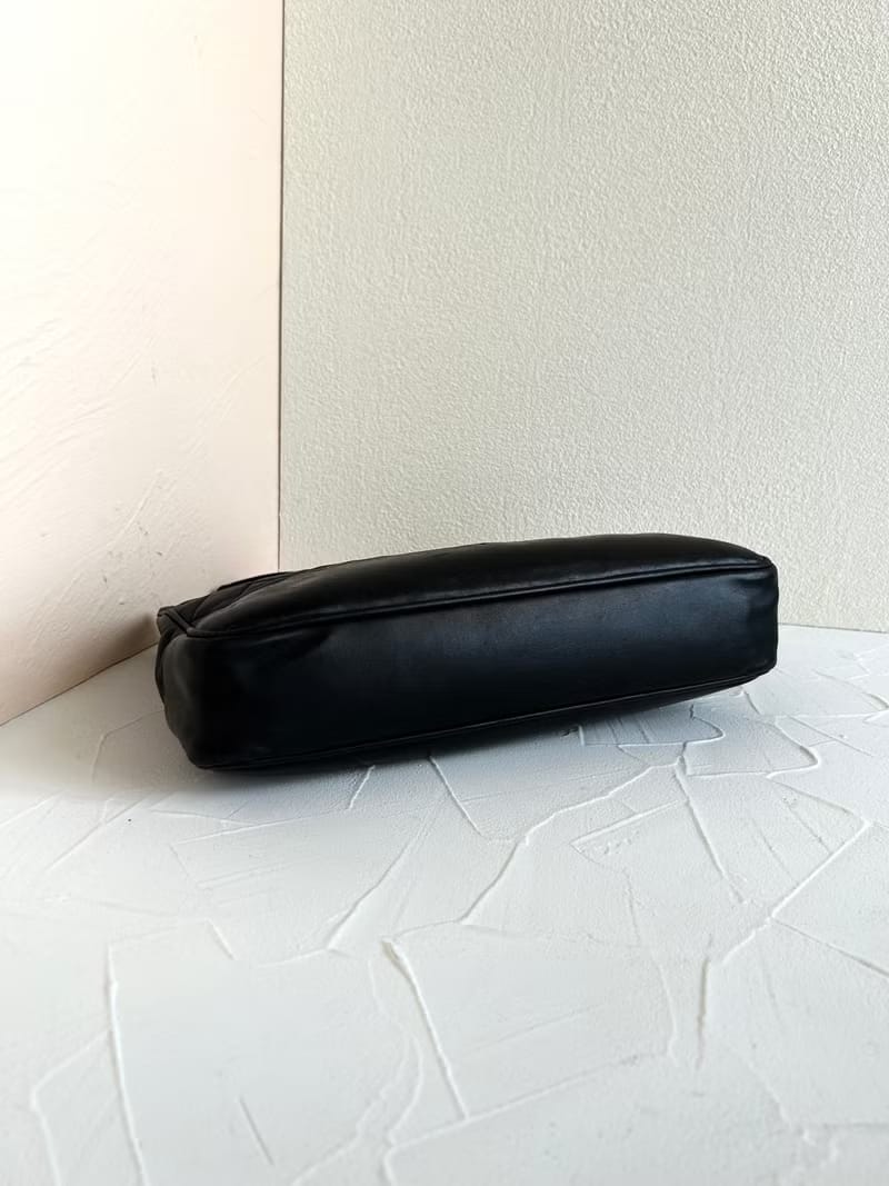 中古二手Chanel黑色皮革鏈條單肩包/托特包/側背包