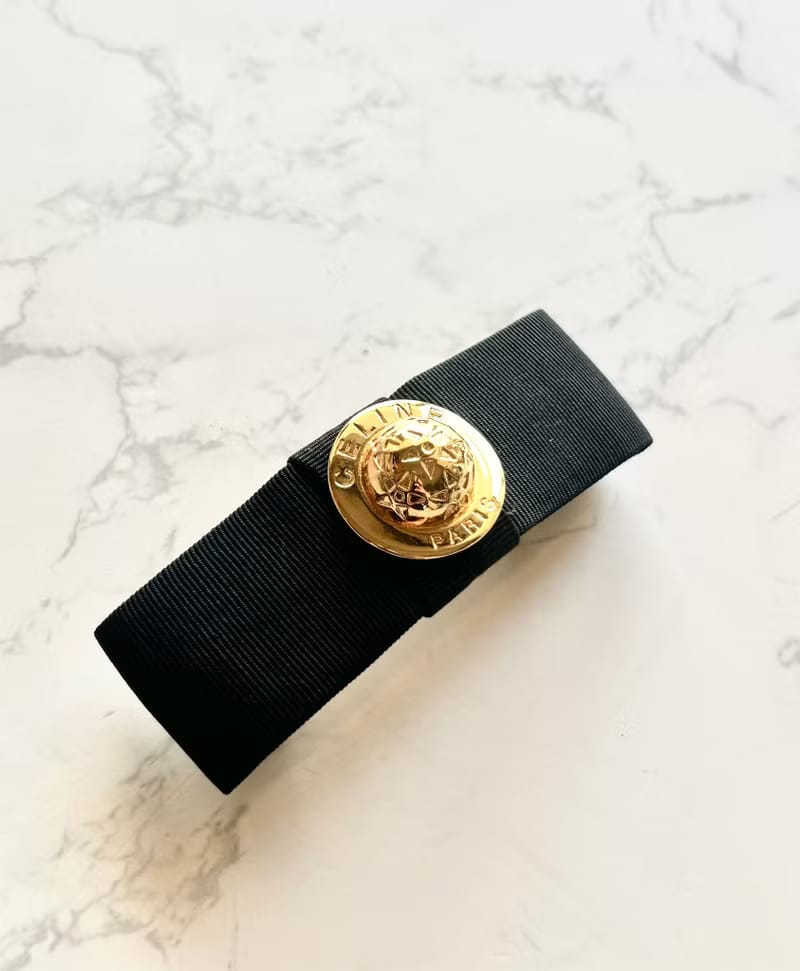 Celine 黑金色立體星球髮夾/頭飾· 新春禮品