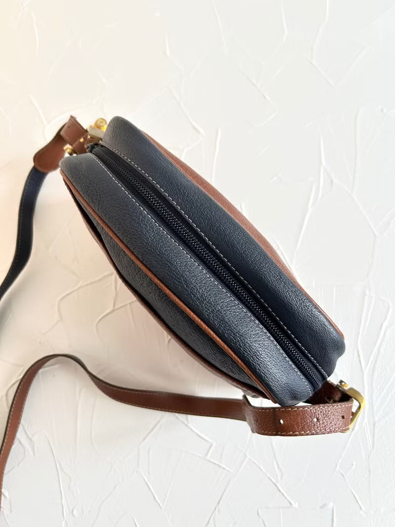 Loewe Indigo Denim Patchwork Vintage Camera Bag / Shoulder Bag / Crossbody Bag