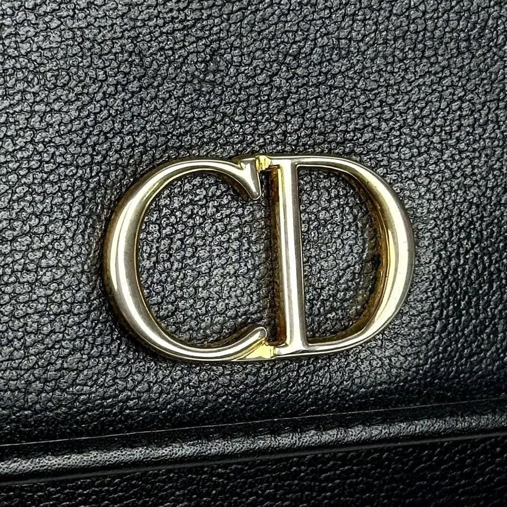 Dior 黑色金扣極簡中古單肩包/側背包/斜背包