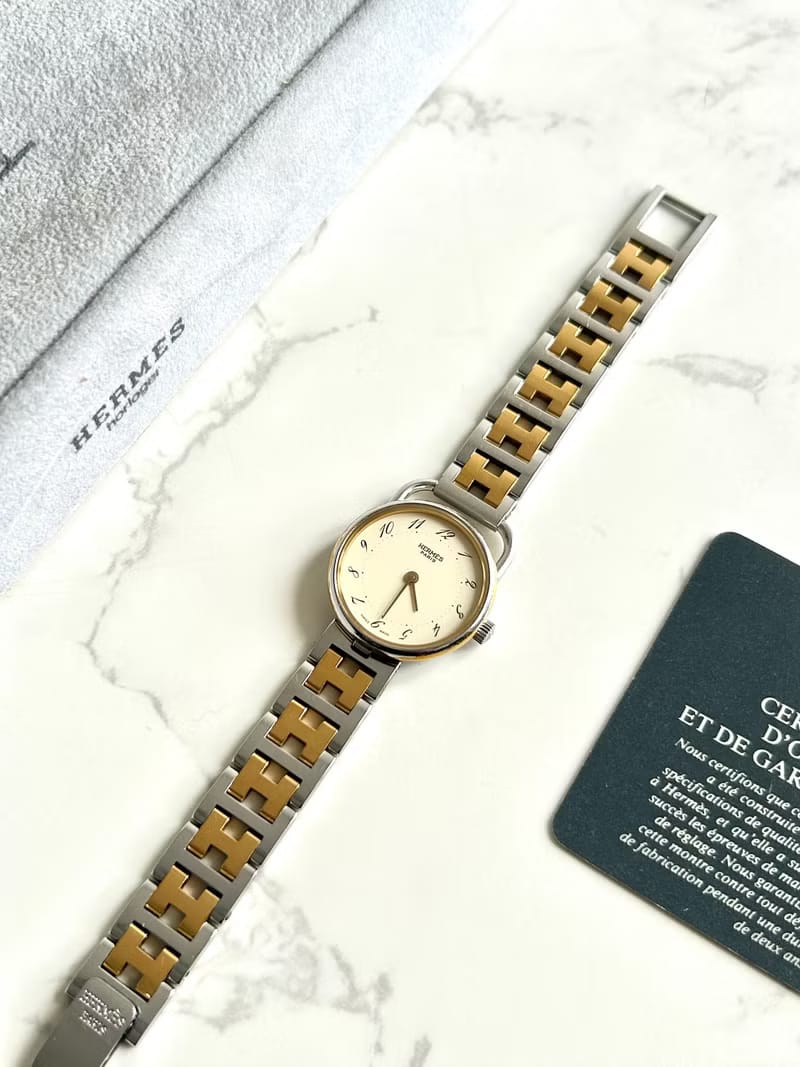 Hermes Arceau 二手男女裝金屬錶帶 手錶/腕錶