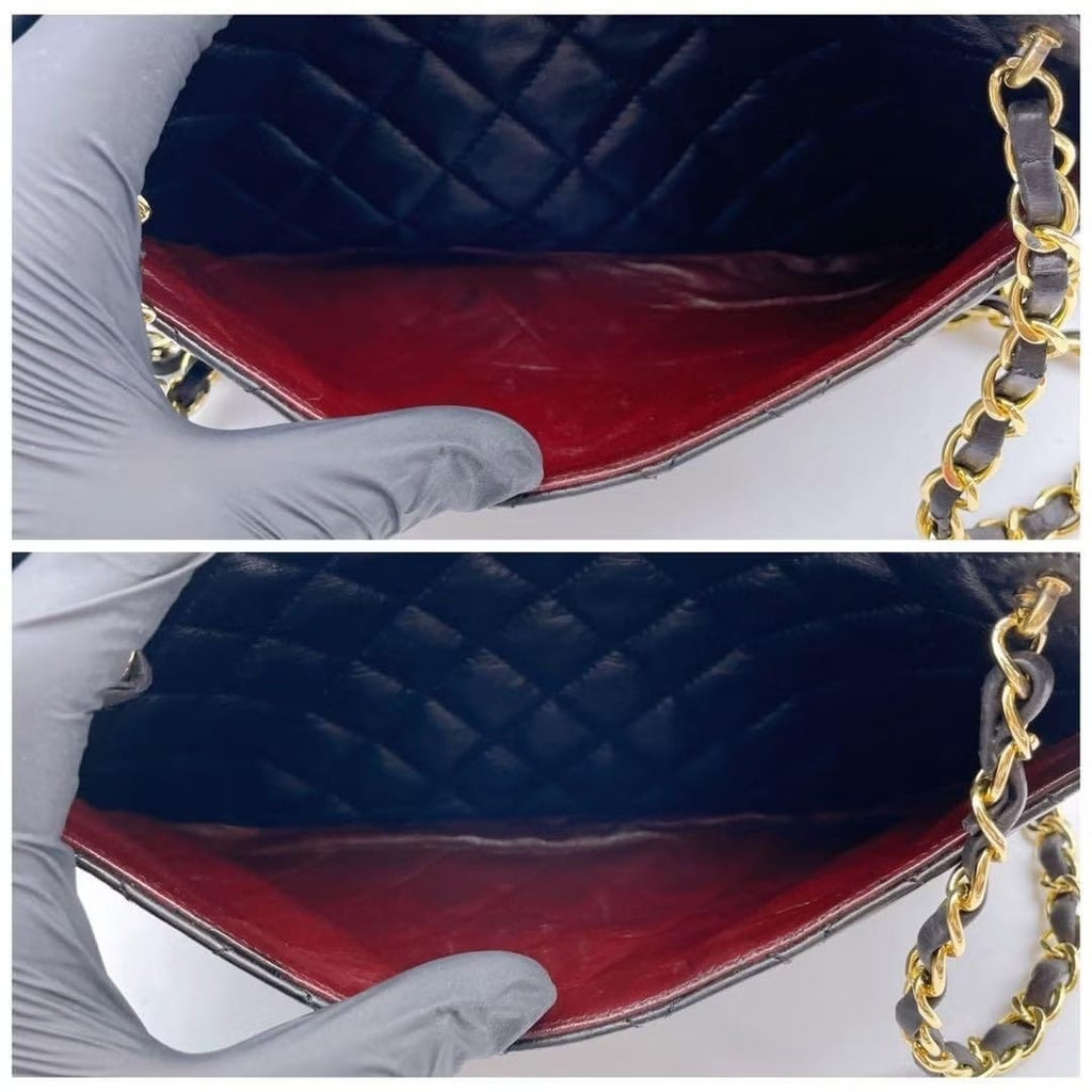 Chanel 經典黑金色小相機包/單肩包/側背包
