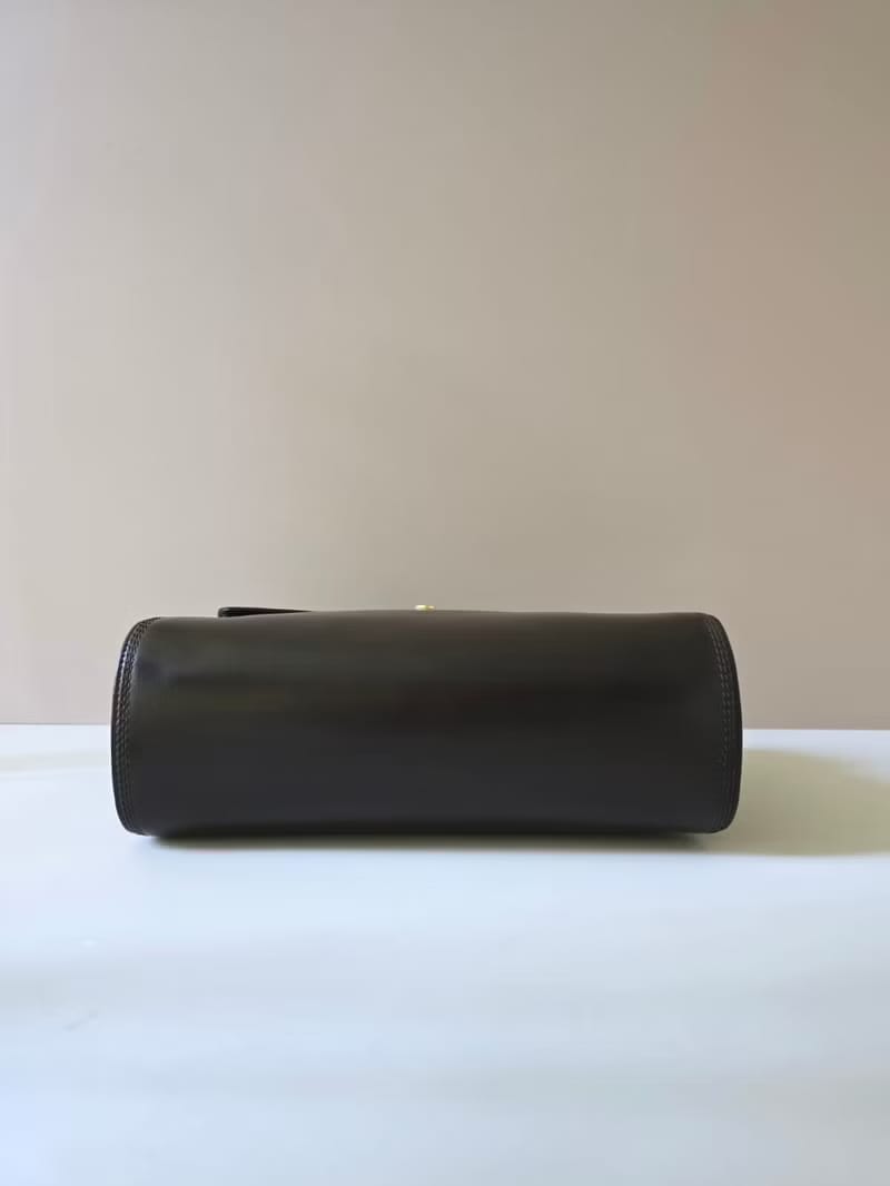 Loewe咖啡色凱莉包復古包皮革側背包/斜背包/單肩包