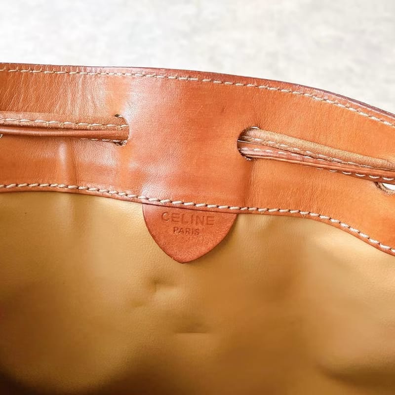 Celine Classic Monogram Vintage Bucket Bag / Shoulder Bag / Crossbody Bag