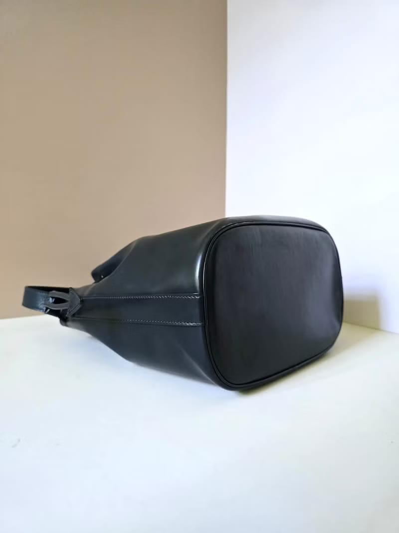 Celine Rare Black, Blue, and Gold Planet Bucket Bag / Shoulder Bag / Crossbody Bag