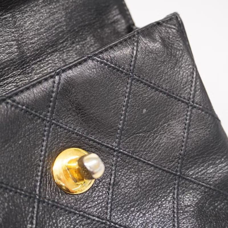 Chanel黑金色腰帶包/單肩包/側背包