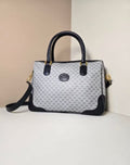 Second-hand Gucci retro blue old flower Boston messenger bag/shoulder bag/side backpack