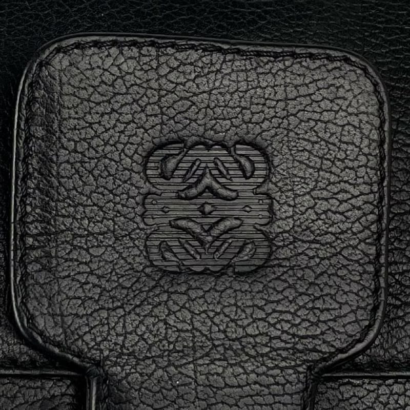 Loewe黑色中古翻蓋包/單肩包/斜背包