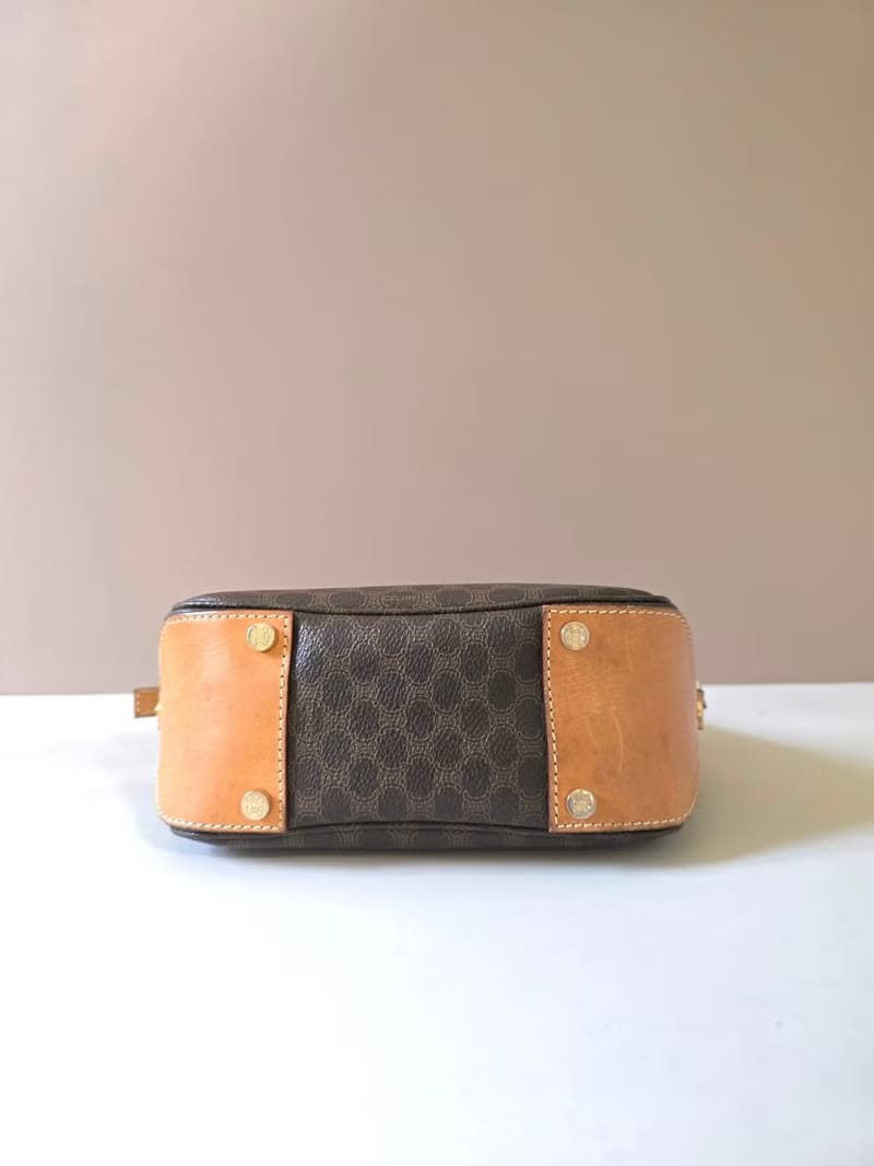 Used Celine Brown Monogram Hobo Bag/Shoulder Bag/Crossbody Bag