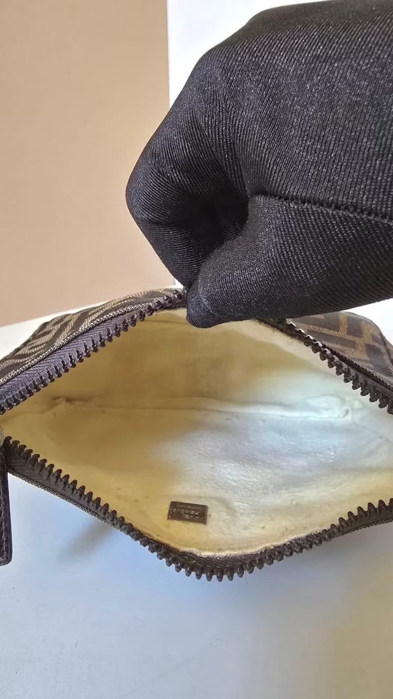 Fendi Zucca Brown Monogram Mini Bag/Handbag