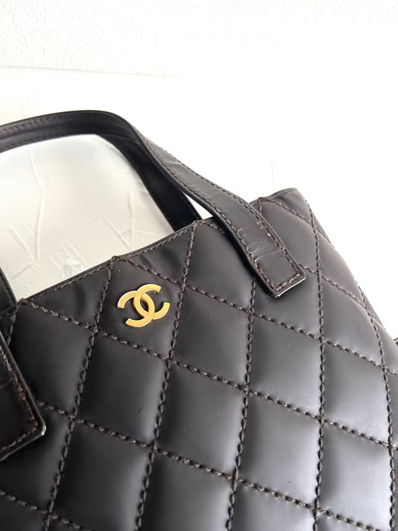 Chanel Vivian dark brown tote bag/side bag/shoulder bag