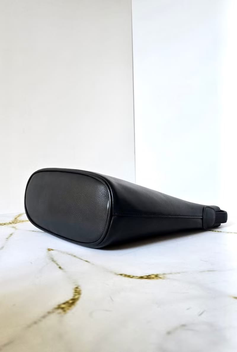 Dior黑藍色極簡托特包/單肩包/側背包/水桶包