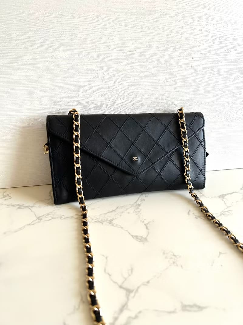 Chanel Black Envelope Crossbody/Shoulder Bag