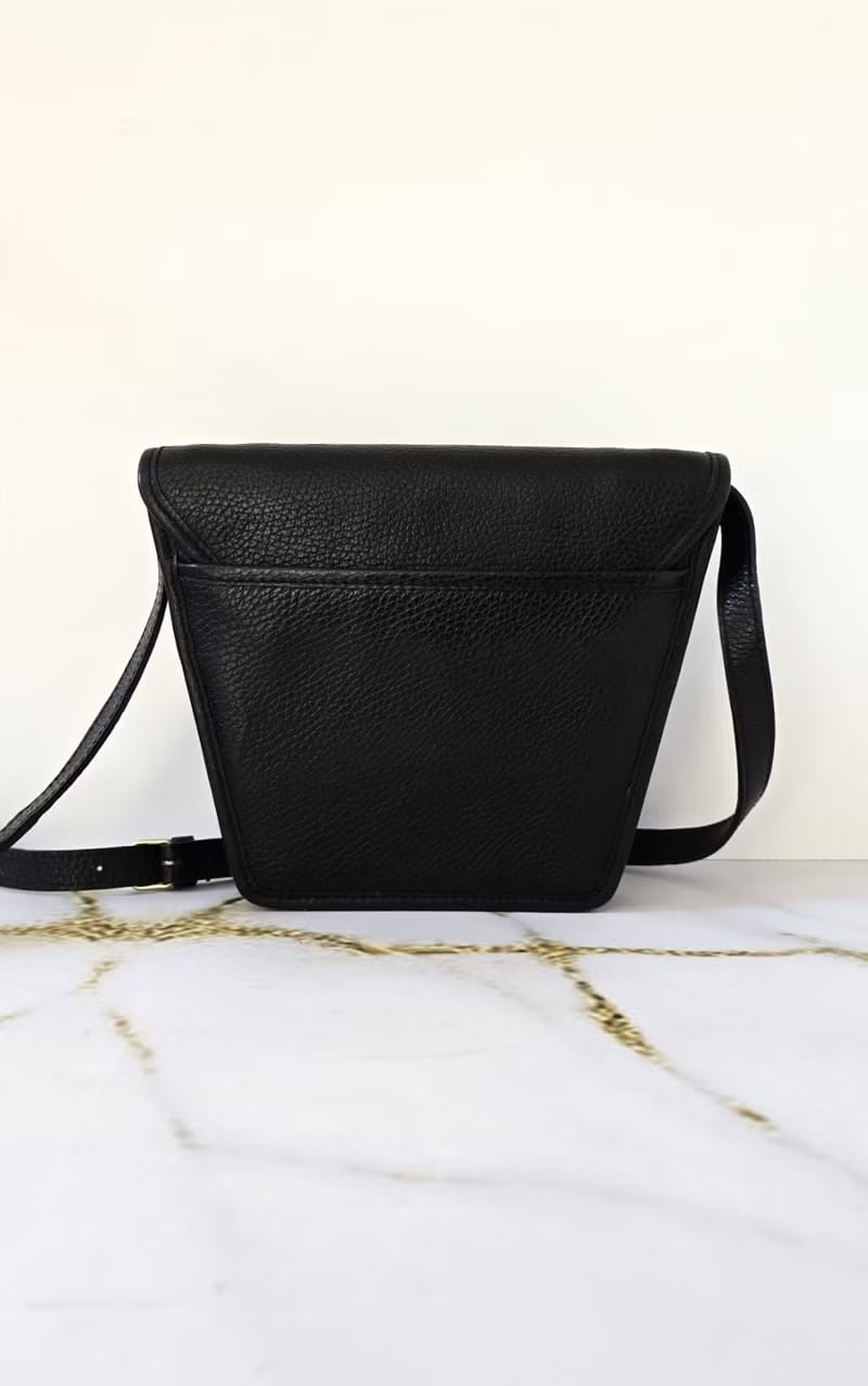 Celine黑色金扣流蘇薯條包/側背包/斜背包/單肩包