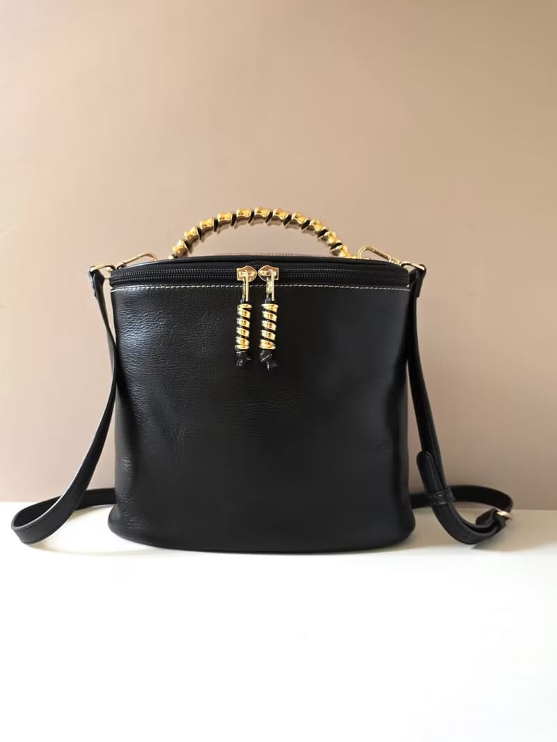 Loewe snake bone black box bag/crossbody bag/side backpack/shoulder bag