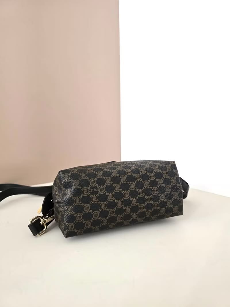 Celine black monogram cloud bag/shoulder bag/side bag/crossbody bag