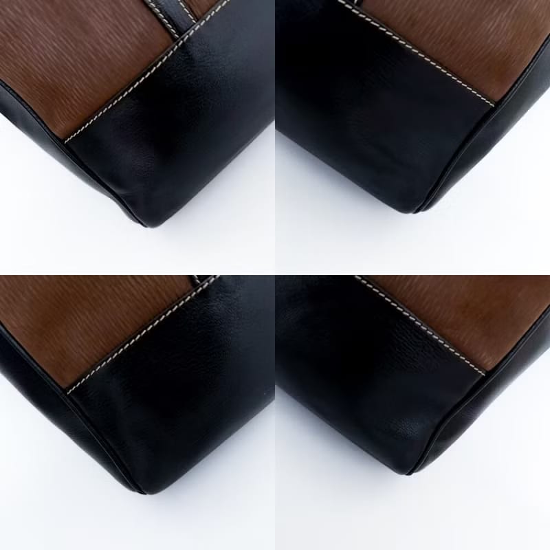 Loewe蛇骨拼色古董托特包/側背包/單肩包