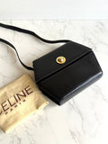 Celine Black Gold Planet Geometric Box Bag/Crossbody Bag/Shoulder Bag/Side Bag
