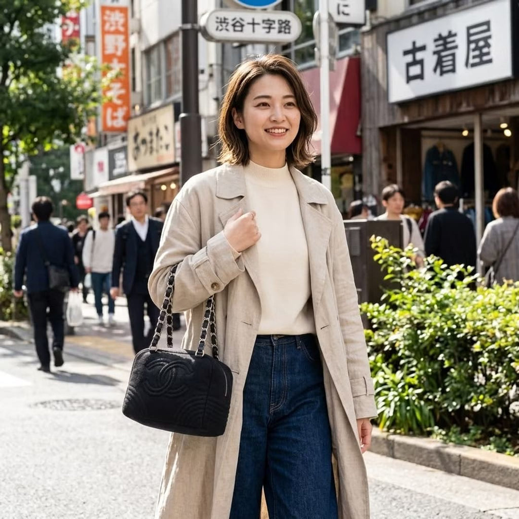 Chanel黑銀色保齡球盒子小包/手提包
