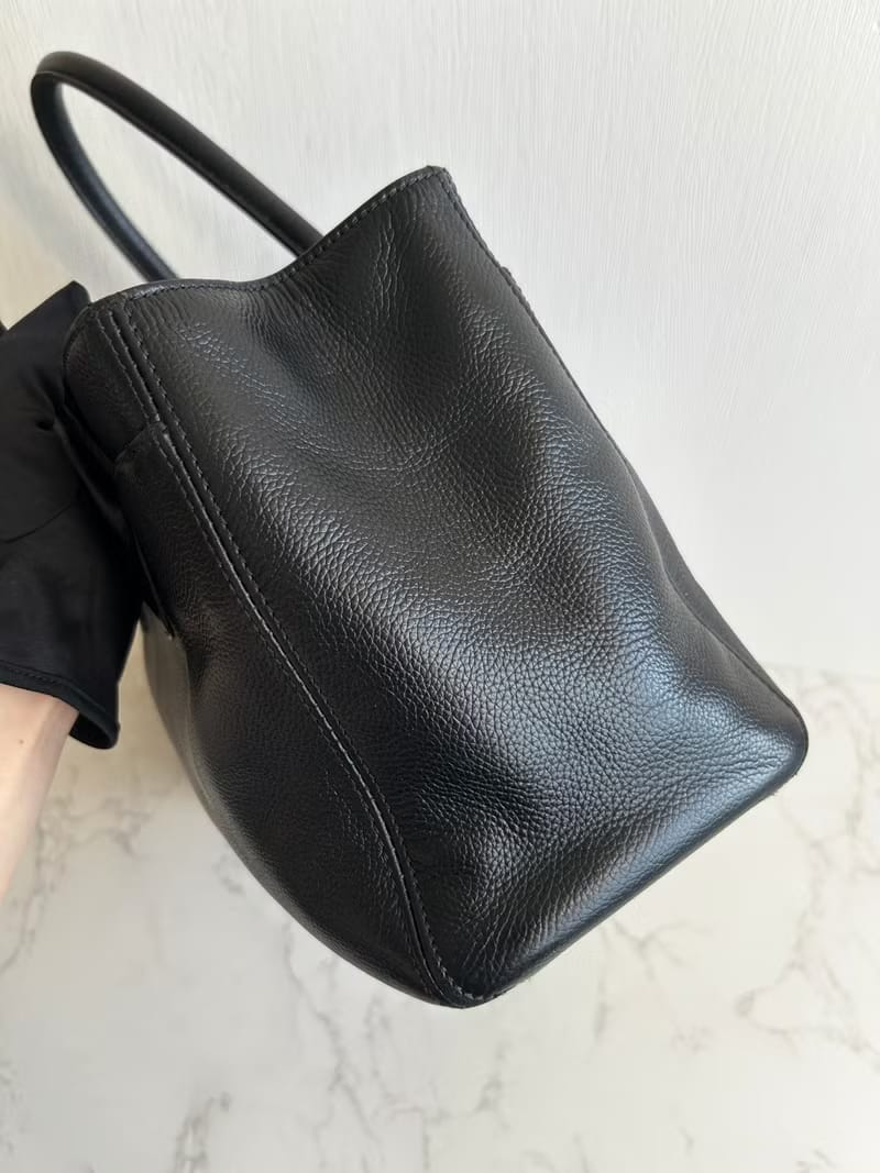 Chanel黑銀Executive Tote復刻托特包/單肩包/側背包