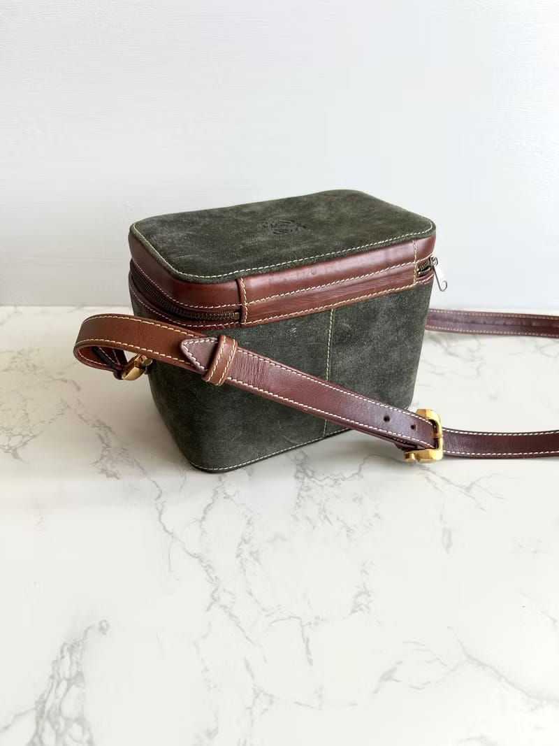 Loewe中古二手拼色盒子側背包/斜背包