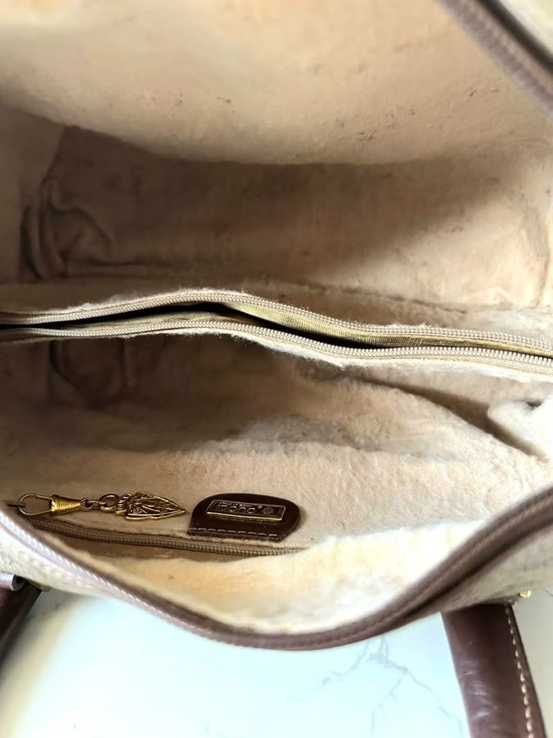 Gucci Brown Monogram Small Boston Bag/Crossbody Bag/Shoulder Bag