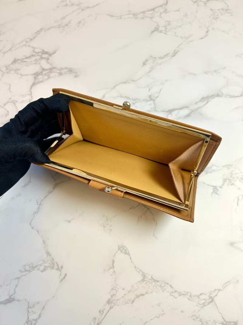 Celine Brown Monogram Leather Long Wallet / Long Wallet