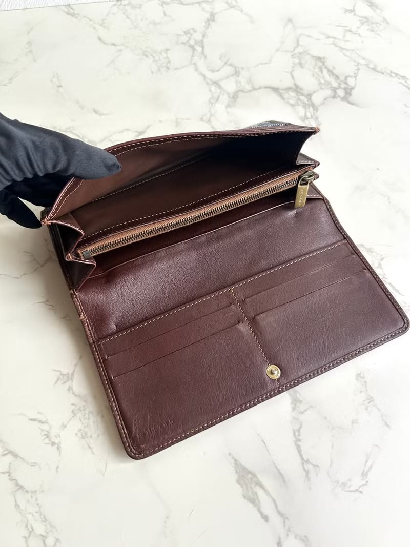 Celine 牛仔丹寧凱旋門皮夾/錢包/長夾