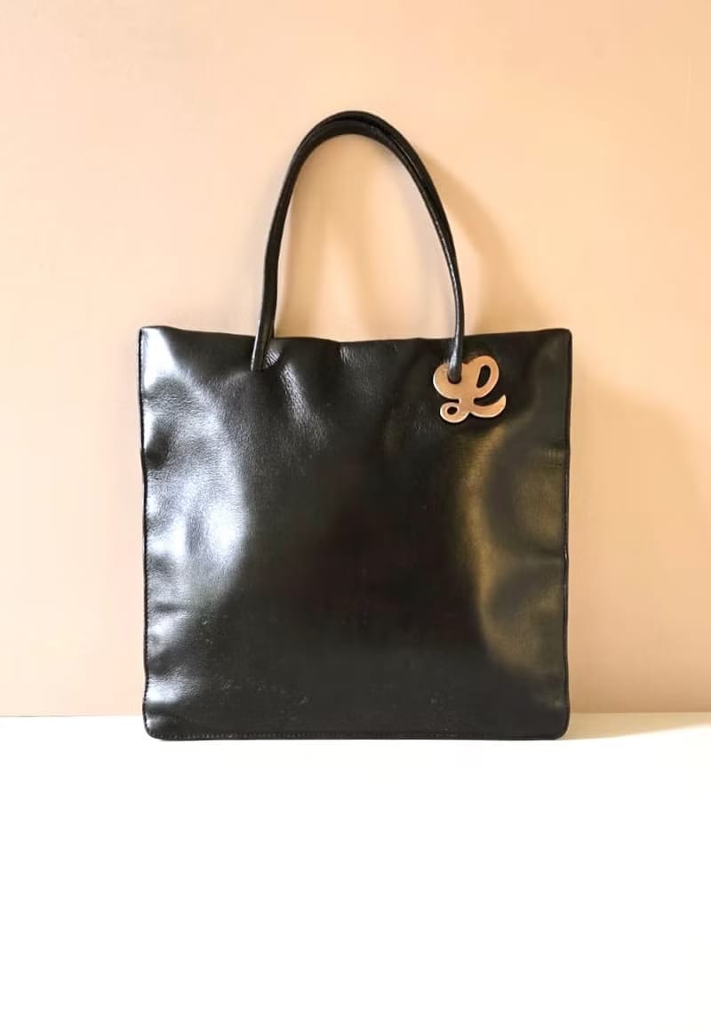 Loewe黑色吊飾托特包/手提包