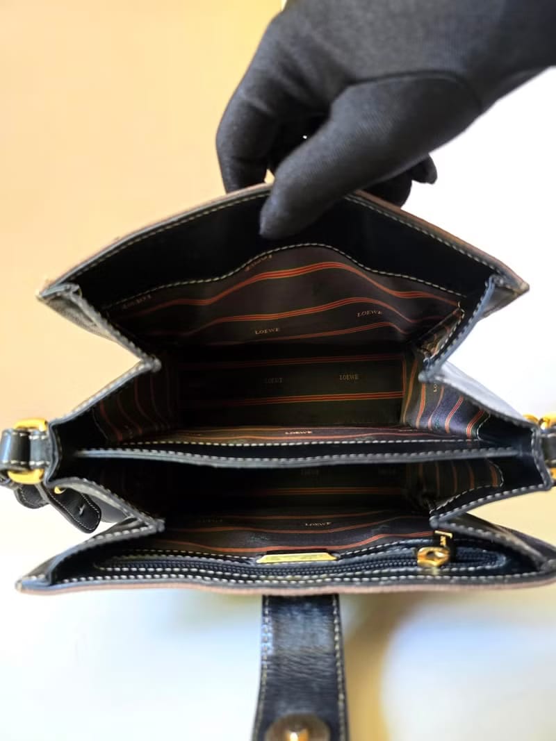 Loewe拼色蛇骨包側背包/斜背包/單肩包