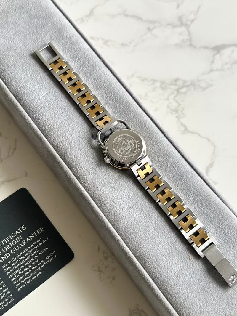 Hermes Arceau 二手男女裝金屬錶帶 手錶/腕錶