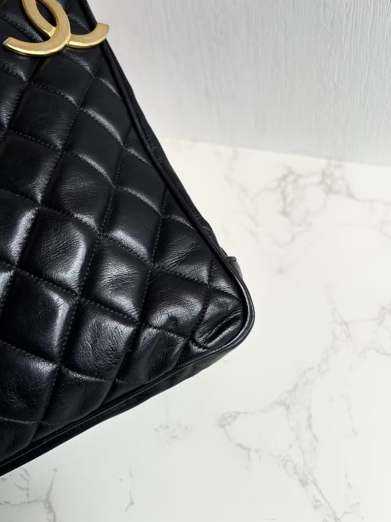 Chanel Black Classic Tote Bag/Shoulder Bag/Side Bag
