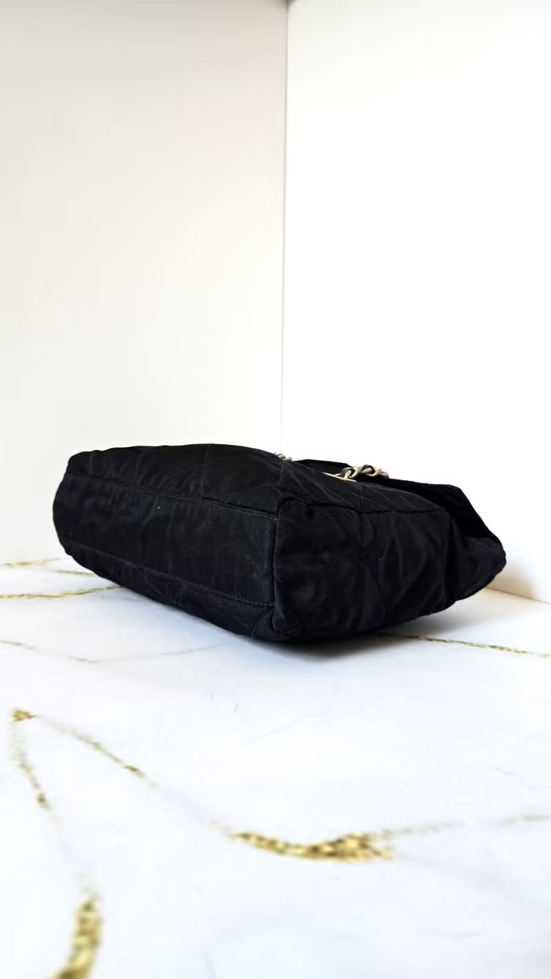 Prada黑色降落傘鏈子側背包/單肩包/斜背包