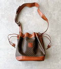 Celine Classic Monogram Vintage Bucket Bag / Shoulder Bag / Crossbody Bag