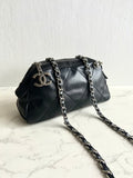 Chanel Black Half Moon Crossbody Bag / Shoulder Bag