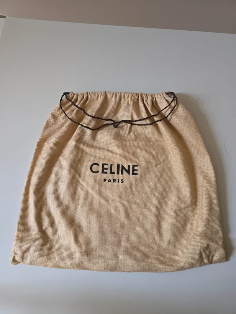 Celine black Kelly chain bag/crossbody bag/side backpack shoulder bag