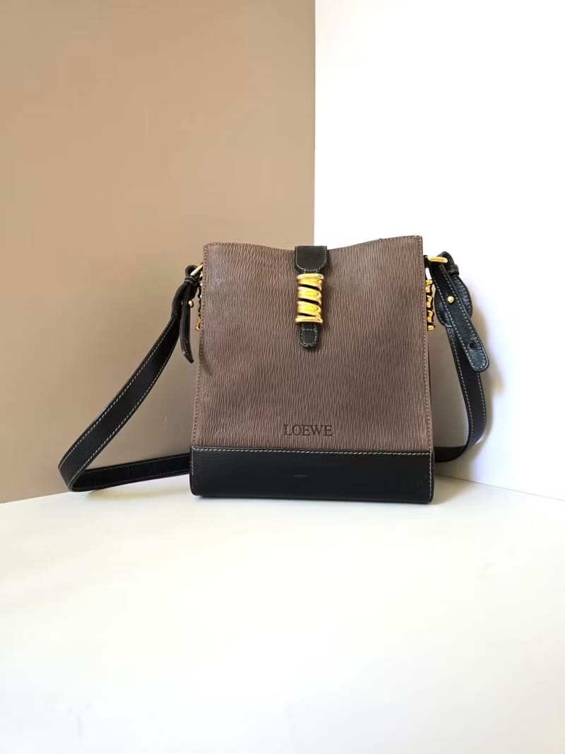 Loewe拼色蛇骨包側背包/斜背包/單肩包