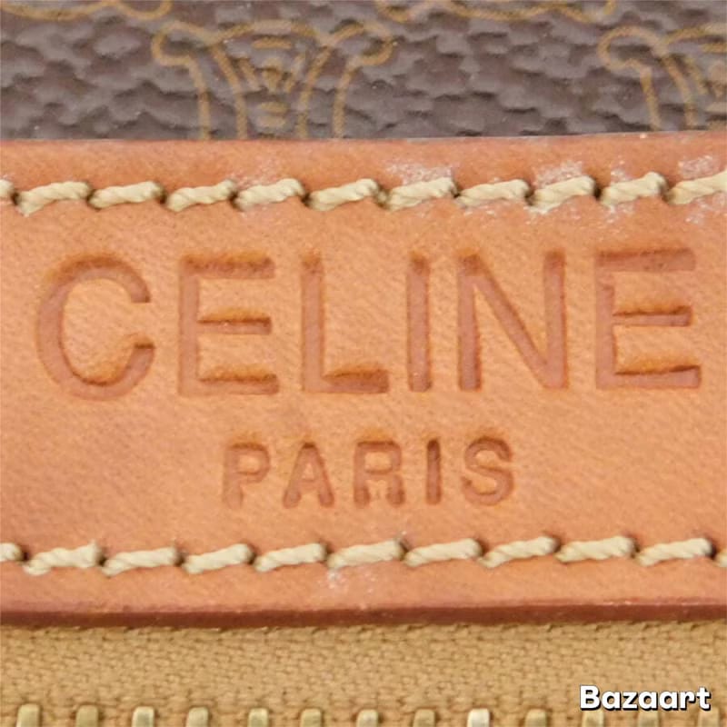 Celine Rare Patchwork Triomphe Canvas Vintage Bucket Bag/Shoulder Bag/Crossbody Bag