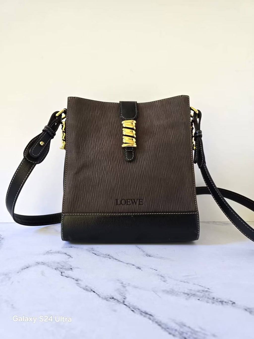 Loewe拼色蛇骨包/側背包/斜背包/單肩包
