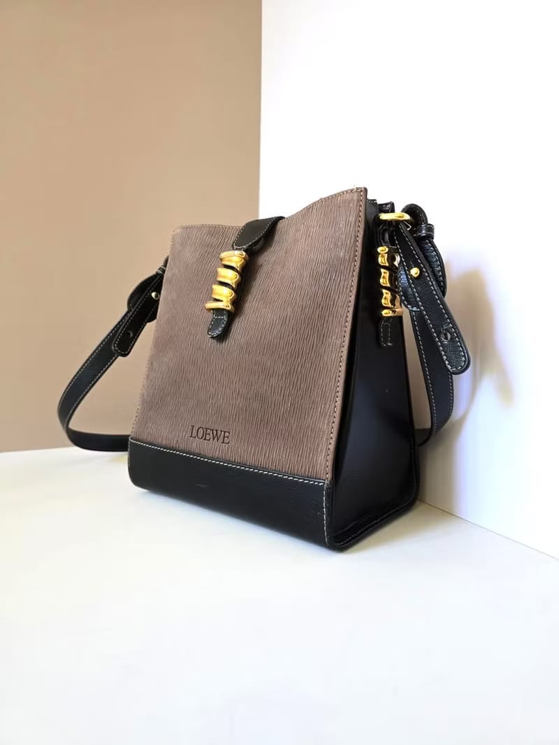 Loewe拼色蛇骨包側背包/斜背包/單肩包