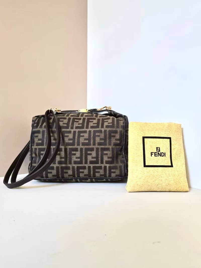 Loewe second-hand color matching box shoulder bag/crossbody bag/shoulder bag