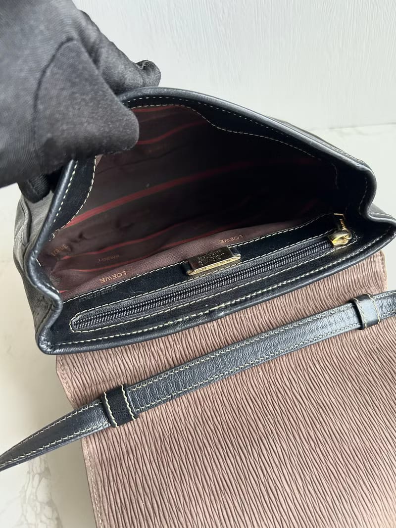 Loewe拼色蛇骨包側背包/斜背包/單肩包