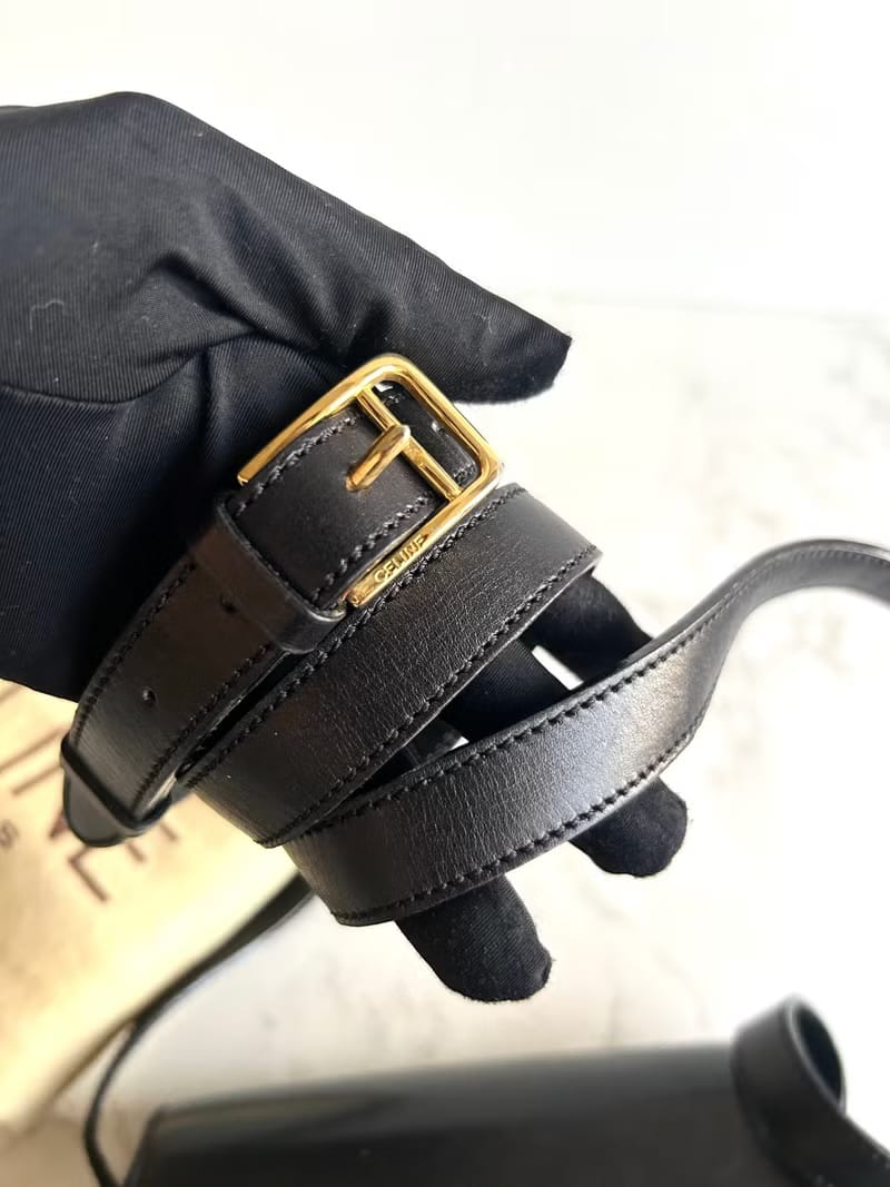 Celine黑金星球幾何盒子包/斜背包/單肩包/側背包