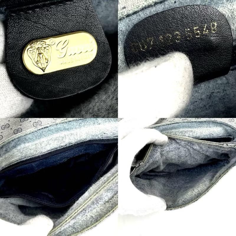 Gucci blue and black old flower side backpack/oblique backpack/shoulder bag